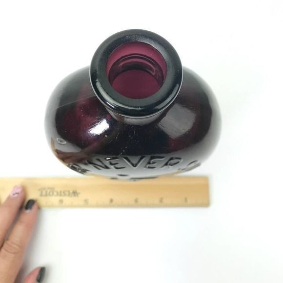 Gen Taylor Never Surrenders Flask Bottle Amethyst color w/ Cannon RARE HTF - Picture 10 of 11